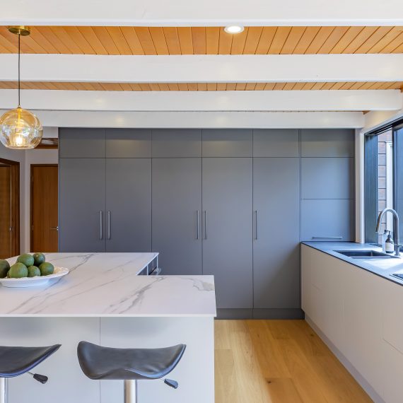 Luxury kitchen renovation with sleek design and Neolith benchtops